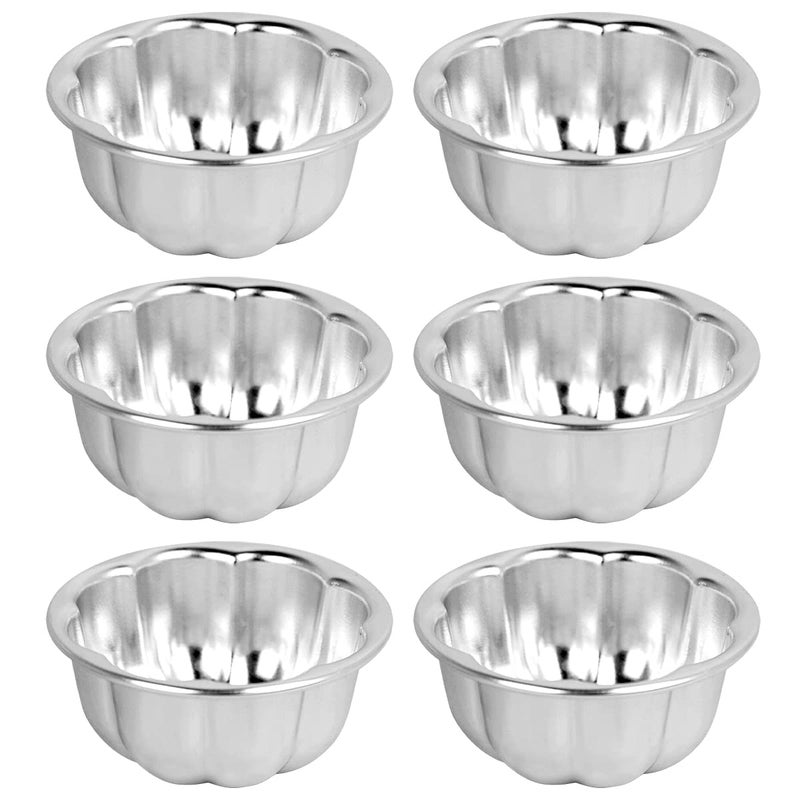 Weilan Cup Cake Molds Aluminum for Jello Nonstick Pudding Pan Cupcake Muffin Cups Cake Tartlets Baking Tool (3.5 x1.6inch) - Image 1